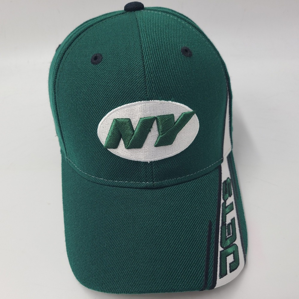 Vintage New York Jets Hat Adjustable Reebok Green White NFL Football‎ Wool Blend